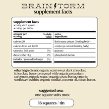 Load image into Gallery viewer, Brainstorm — mushroom chocolate supplement for focus