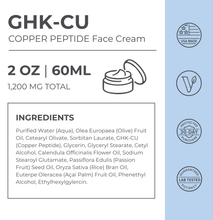 Load image into Gallery viewer, GHK-Cu Copper Peptide Face Cream